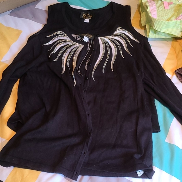 Bob Mackie Two Pcs Sweatet Set Size Small - Picture 8 of 9